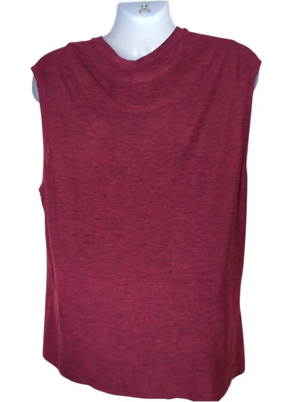 Leg3nd Mens XL Sleeveless Tank Burgundy Heather Muscle Tank Athletic Activewear - Picture 2 of 4